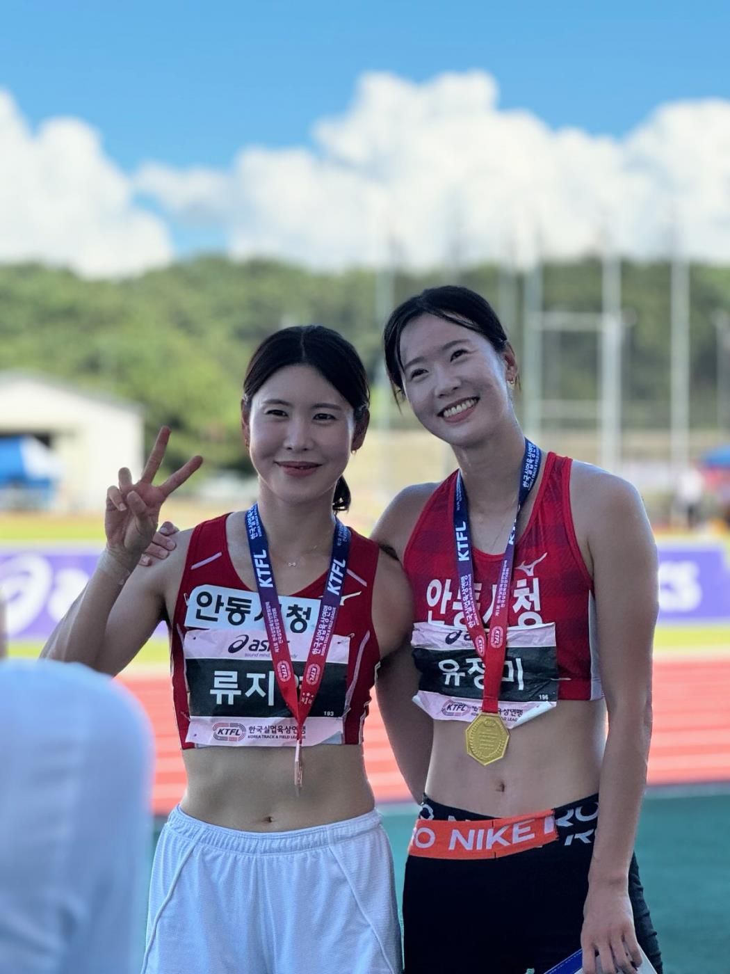 0708 안동시청 육상경기단, 각종 전국대회서 두각 (2)-류지연,유정미.jpg